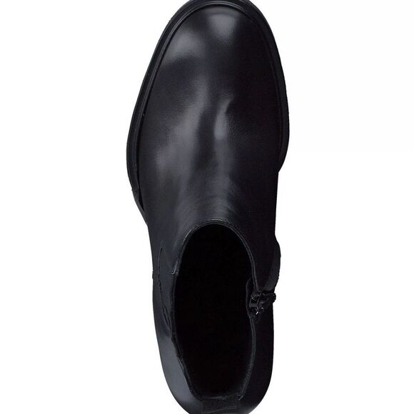 NWOB Paul Green Sahara Block Heel Chelsea Boots in Black Leather Sz UK 7/US 9.5 - Picture 3 of 13